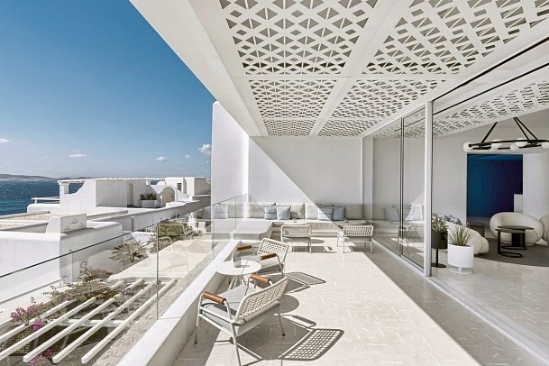 Mykonos Grand Hotel & Resort - Lobby Terrasse