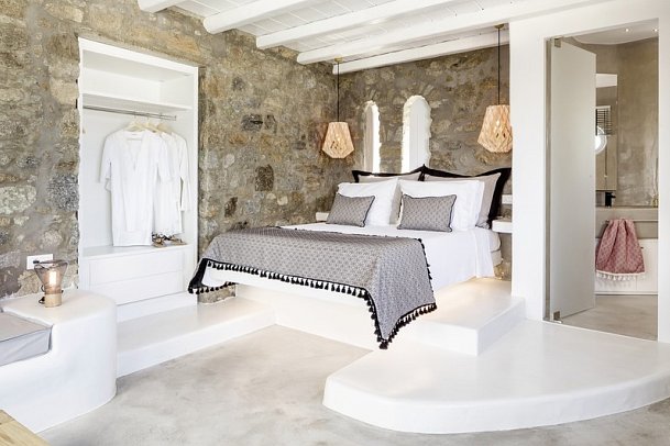 Mykonos No 5 - Wohnbeispiel Suite seitlicher Meerblick (Zimmercodierung WBN)