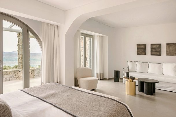 Grace Mykonos - Wohnbeispiel Suite Superior Meerblick (Zimmercodierung WSM)