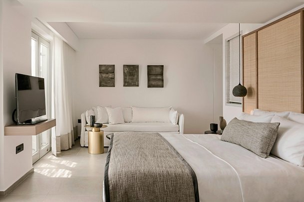 Grace Mykonos - Wohnbeispiel Suite Premium Meerblick Plunge Pool (Zimmercodierung WMR)