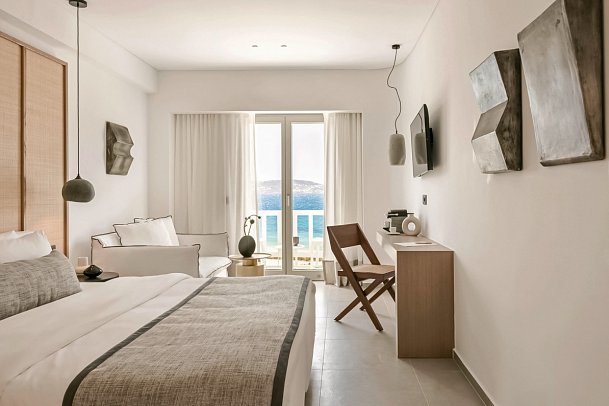 Grace Mykonos - Wohnbeispiel Doppelzimmer Deluxe Meerblick (Zimmercodierung DDM)