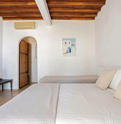 Rhenia Mykonos - Wohnbeispiel Doppelzimmer Meerblick Delos (Zimmercodierung D1M)