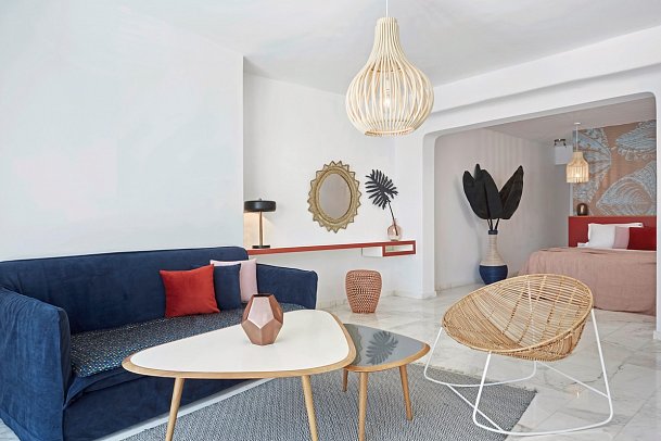 Kouros Hotel & Suites - Wohnbeispiel Suite Superior Meerblick (Zimmercodierung WSM)