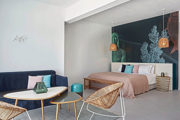 Kouros Hotel & Suites - Wohnbeispiel Suite Superior Meerblick (Zimmercodierung WSM)