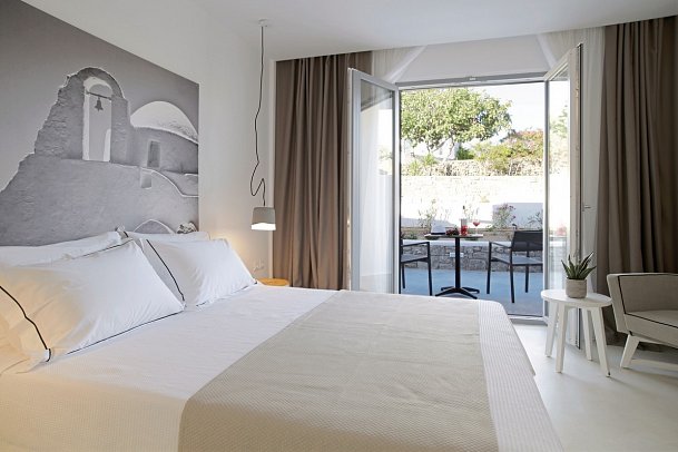 Livin Mykonos - Wohnbeispiel Doppelzimmer Gartenblick (Zimmercodierung DBG)