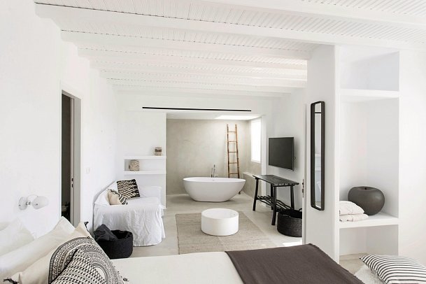 Ostraco Suites - Wohnbeispiel Suite Deluxe Meerblick (Zimmercodierung WDM)