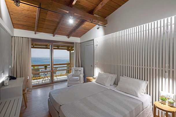 Atrium - Wohnbeispiel Doppelzimmer Deluxe Meerblick (Zimmercodierung DDM)