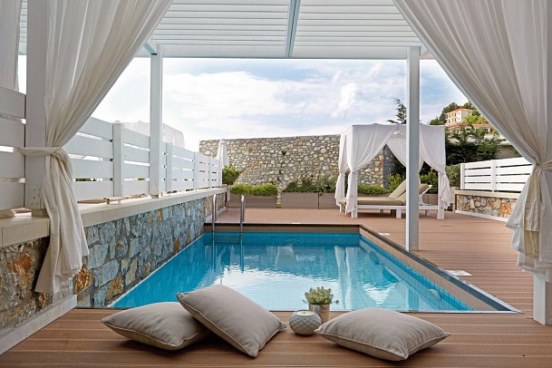 Kassandra Bay Resort & Spa - Wohnbeispiel Suite Privatpool (Zimmercodierung W1R)