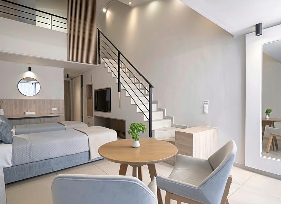 Kassandra Bay Resort & Spa - Wohnbeispiel Maisonette Meerblick (Zimmercodierung MBM)