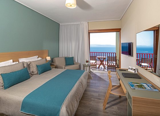 Skiathos Palace - Wohnbeispiel Doppelzimmer Meerblick (Zimmercodierung D1M)