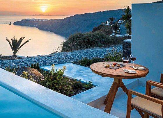 Xenones Filotera - Wohnbsp. Studio mit Caldera Blick und privatem Außenjacuzzi (Zimmercodierung SBM)