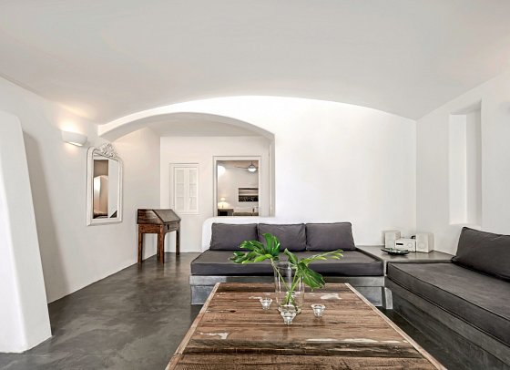 Anema Luxury Suites and Villas - Wohnbeispiel Vorias Suite mit Meerblick (Zimmercodierung W1M)