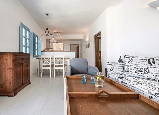 Anema Luxury Suites and Villas - Wohnbeispiel Skiron Suite 2 Schlafzimmer mit Meerblick (Zimmercodierung WBM)