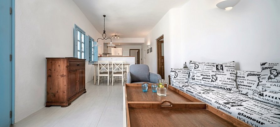 Anema Luxury Suites and Villas - Wohnbeispiel Skiron Suite 2 Schlafzimmer mit Meerblick (Zimmercodierung WBM)