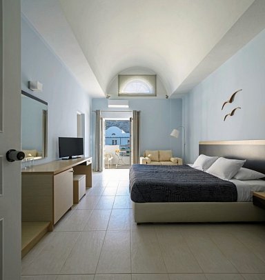 Afroditi Venus Beach Resort - Wohnbeispiel Juniorsuite Gartenblick (Zimmercodierung JBG)