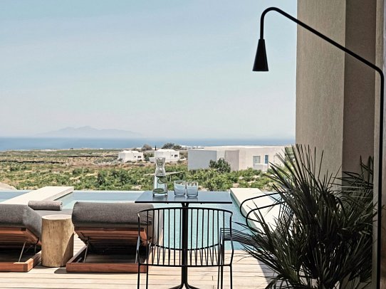 Magma Resort Santorini, Part of the Unbound Collection by Hyatt - King Room Sea View with Private Pool (Zimmercodierung DB2)
