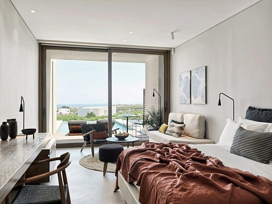 Magma Resort Santorini, Part of the Unbound Collection by Hyatt - King Sea View with Private Pool