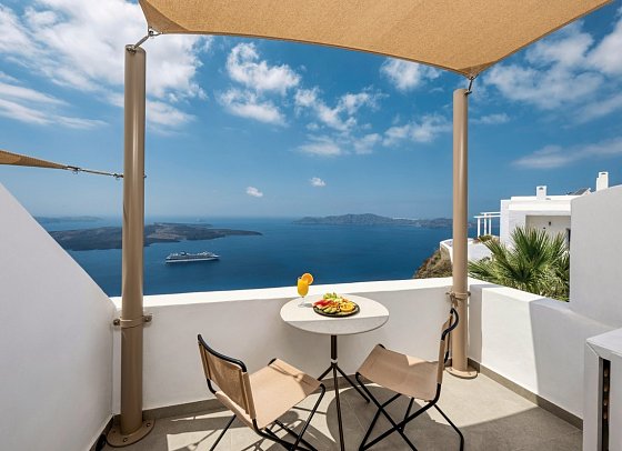 Ira Hotel & Spa - Balkon Maisonette Meerblick (Zimmercodierung MBM)