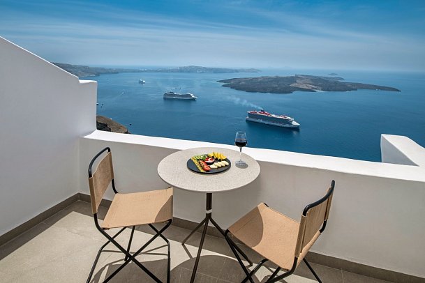 Ira Hotel & Spa - Balkon Doppelzimmer Superior Meerblick (Zimmercodierung DSM)