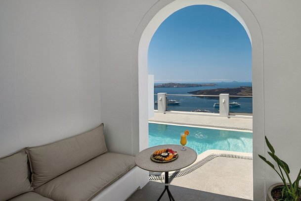 Ira Hotel & Spa - Wohnbeispiel Doppelzimmer Standard Meerblick (Zimmercodierung DGM)