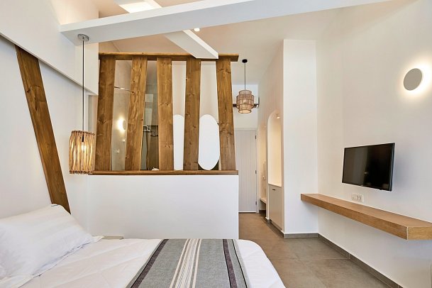 Santorini View Hotel by Highlight - Wohnbeispiel Doppelzimmer Deluxe Calderablick mit kl. Privatpool (Zimmercodierung DD1)