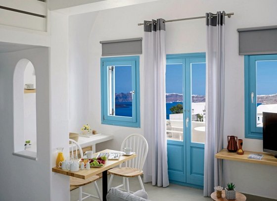 Kalestesia Suites - Wohnbeispiel Suite Komfort Meerblick (Zimmercodierung WFM)