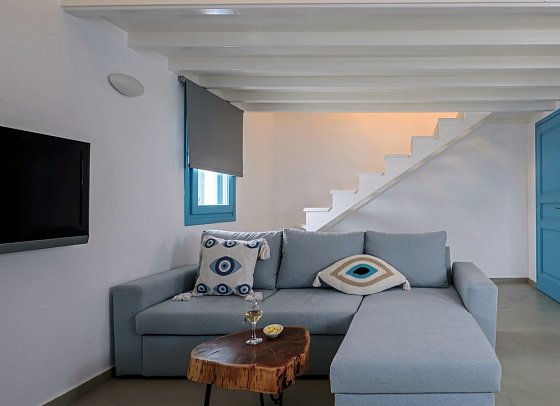 Kalestesia Suites - Wohnbeispiel Suite Komfort Meerblick (Zimmercodierung WFM)