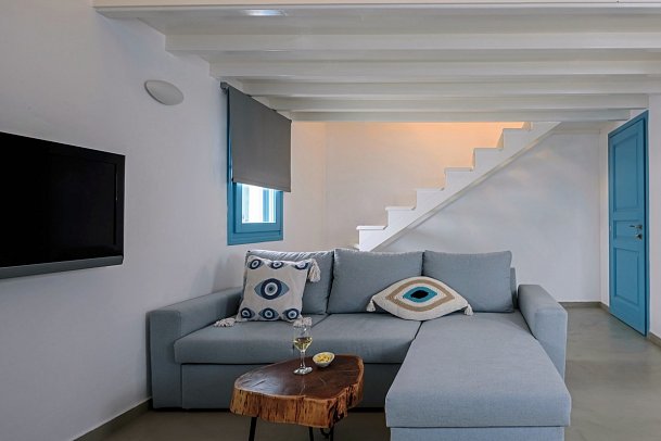 Kalestesia Suites - Wohnbeispiel Suite Komfort Meerblick (Zimmercodierung WFM)