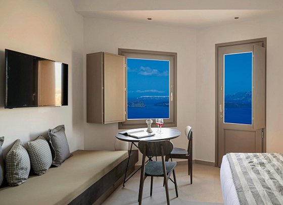Kalestesia Suites - Wohnbeispiel Doppelzimmer Meerblick (Zimmercodierung DBM)
