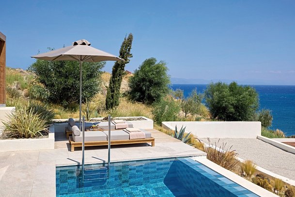 KOIA All-Suite Wellbeing Resort - Wohnbeispiel Suite Privatpool (Zimmercodierung W1R)