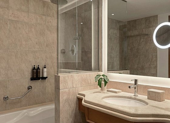 Grecotel LUX@ME Kos - Wohnbeispiel Doppelzimmer Badezimmer (Zimmercodierungen D1N & FB1)