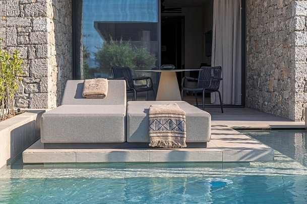 Mosay Kos All Suite Hotel - Wohnbeispiel Suite Premium Swim-Up (Zimmercodierung WMQ)