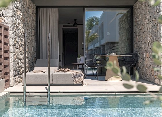 Mosay Kos All Suite Hotel - Wohnbeispiel Suite Deluxe Privatpool (Zimmercodierung WDR)