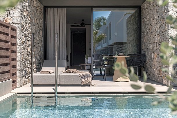 Mosay Kos All Suite Hotel - Wohnbeispiel Suite Deluxe Privatpool (Zimmercodierung WDR)