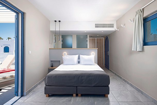 Aeolos Beach Hotel - Wohnbeispiel Juniorsuite obere Etage (Zimmercodierung J1D)