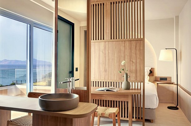 Zeus Kos Beach - Wohnbeispiel Doppelzimmer Deluxe Meerblick (Zimmercodierung DDM)