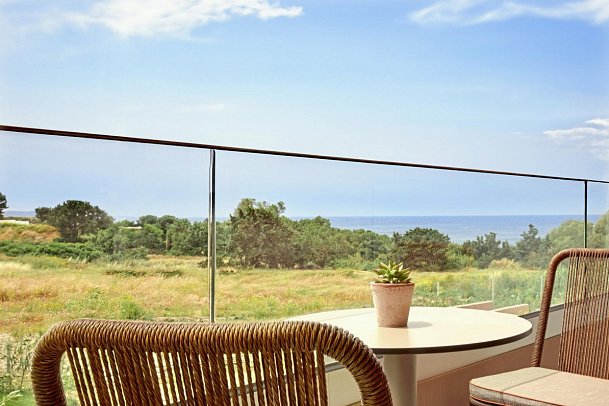 Zeus Kos Beach - Wohnbeispiel Doppelzimmer Deluxe seitl. Meerblick (Zimmercodierung DDN)