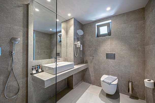 Porto Bello Beach Hotel & Aqua Park - Wohnbeispiel Familienzimmer Gartenblick (Zimmercodierungen F1G & F1N)