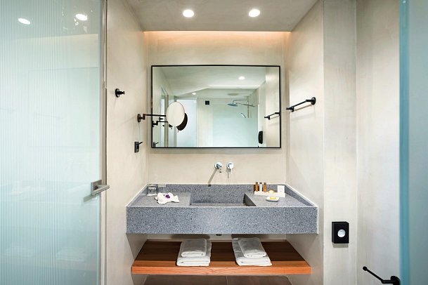 Caravia Beach Hotel - Badbeispiel Doppelzimmer (Zimmercodierung DB1)