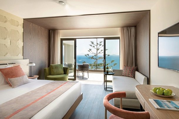 Mitsis Summer Palace - Wohnbeispiel Doppelzimmer Superior Meerblick/ Single mit Kind (Zimmercodierungen DC1 & DSM)