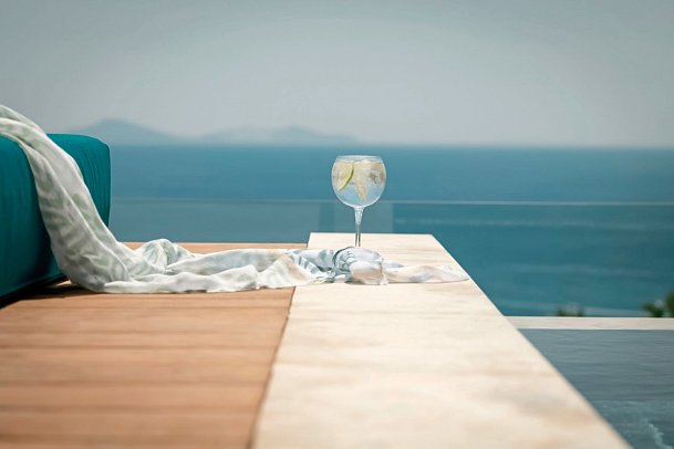 Mitsis Summer Palace - Wohnbeispiel Junior Suite Sea View Plunge Pool (Zimmercodierung J1M)