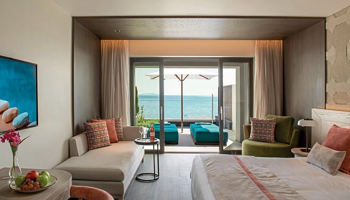 Mitsis Summer Palace - Wohnbeispiel Doppelzimmer Superior Meerblick Plungepool (Zimmercodierung DS1)