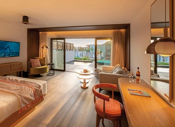 Mitsis Summer Palace - Wohnbeispiel Juniorsuite Plunge Pool (Zimmercodierung JB2)