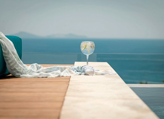 Mitsis Summer Palace - Wohnbeispiel Junior Suite Sea View Plunge Pool (Zimmercodierung J1M)