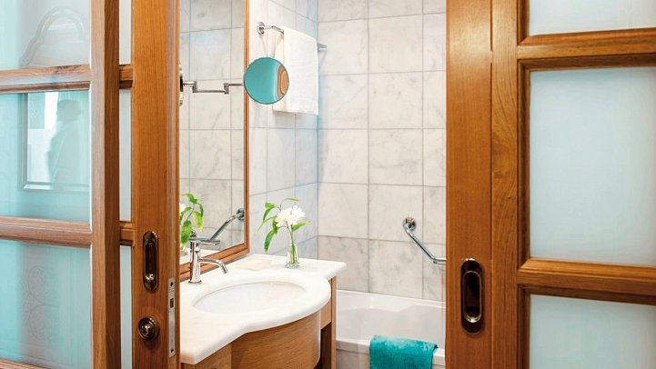 Mitsis Selection Blue Domes - Wohnbeispiel Doppelzimmer Privatpool (Zimmercodierung DBR)