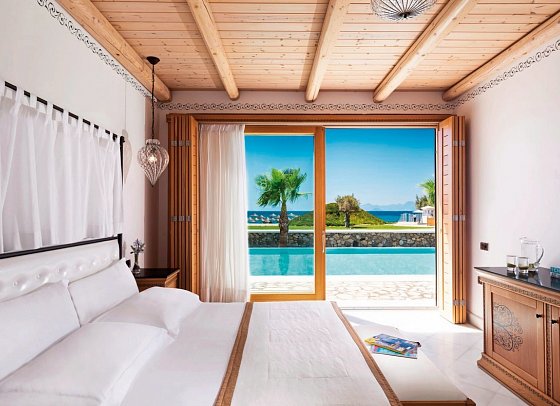 Mitsis Selection Blue Domes - Wohnbeispiel Villa Privatpool (Zimmercodierung VBR)
