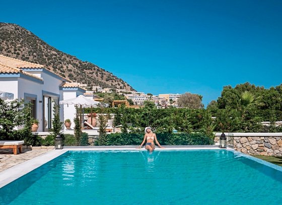Mitsis Selection Blue Domes - Wohnbeispiel Villa Privatpool (Zimmercodierung VBR)