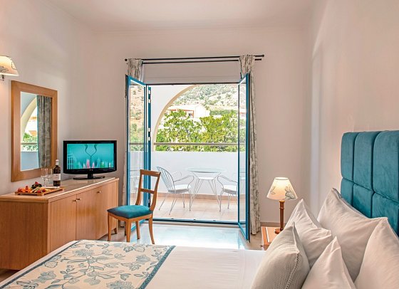 Mitsis Norida - Wohnbeispiel Doppelzimmer Gartenblick (Zimmercodierung D1G)