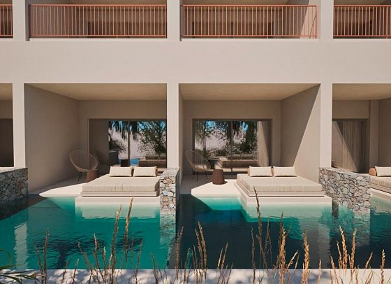Arato by E-Geo - Beispiel Aussenansicht Junior Suite Swim Up (Zimmercodierung JBQ)