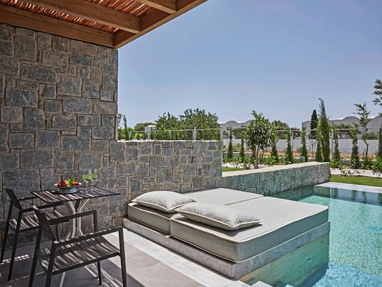 Atlantica Beach Resort Kos - Wohnbeispiel Maisonette Suite Privatpool Residences (Zimmercodierung MBR)